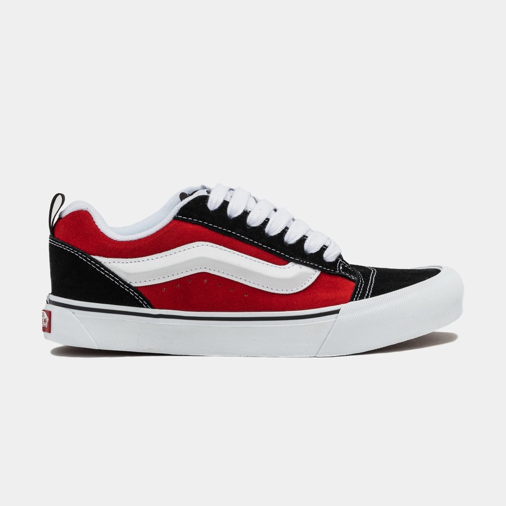 Vans Black and Red Sneakers with White Details